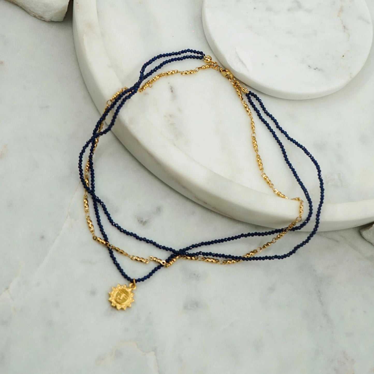 Collier Hélios Bleu