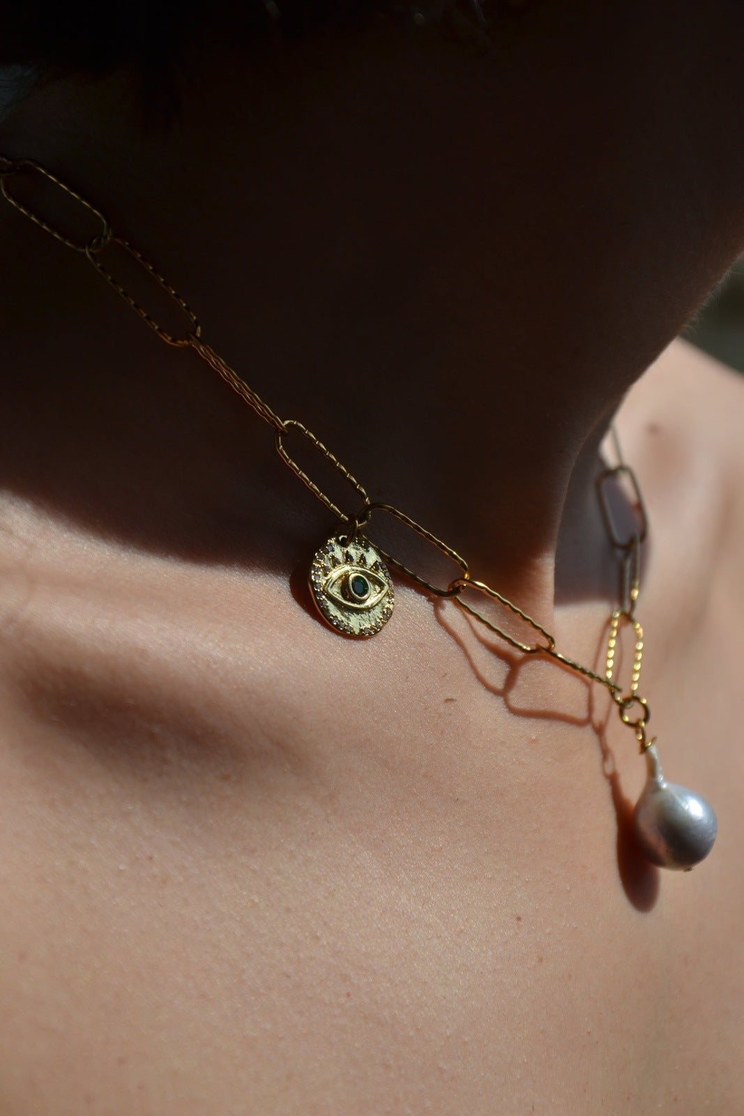 Collier & Bracelet Double Baroque & Mati