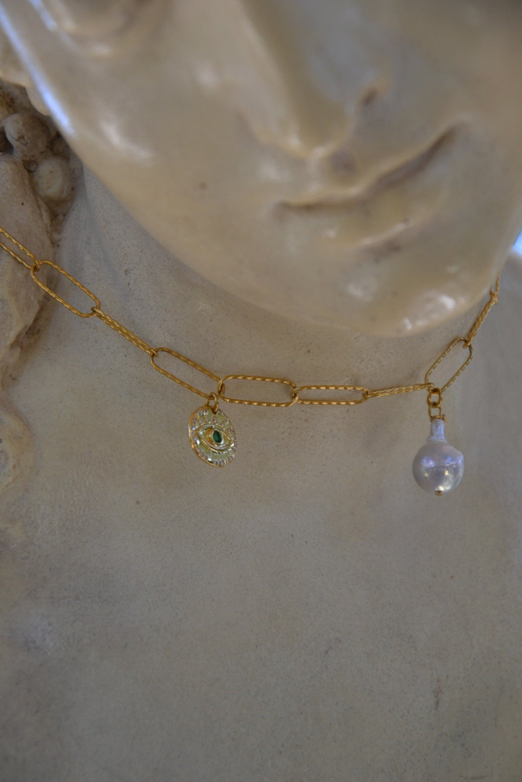 Collier & Bracelet Double Baroque & Mati