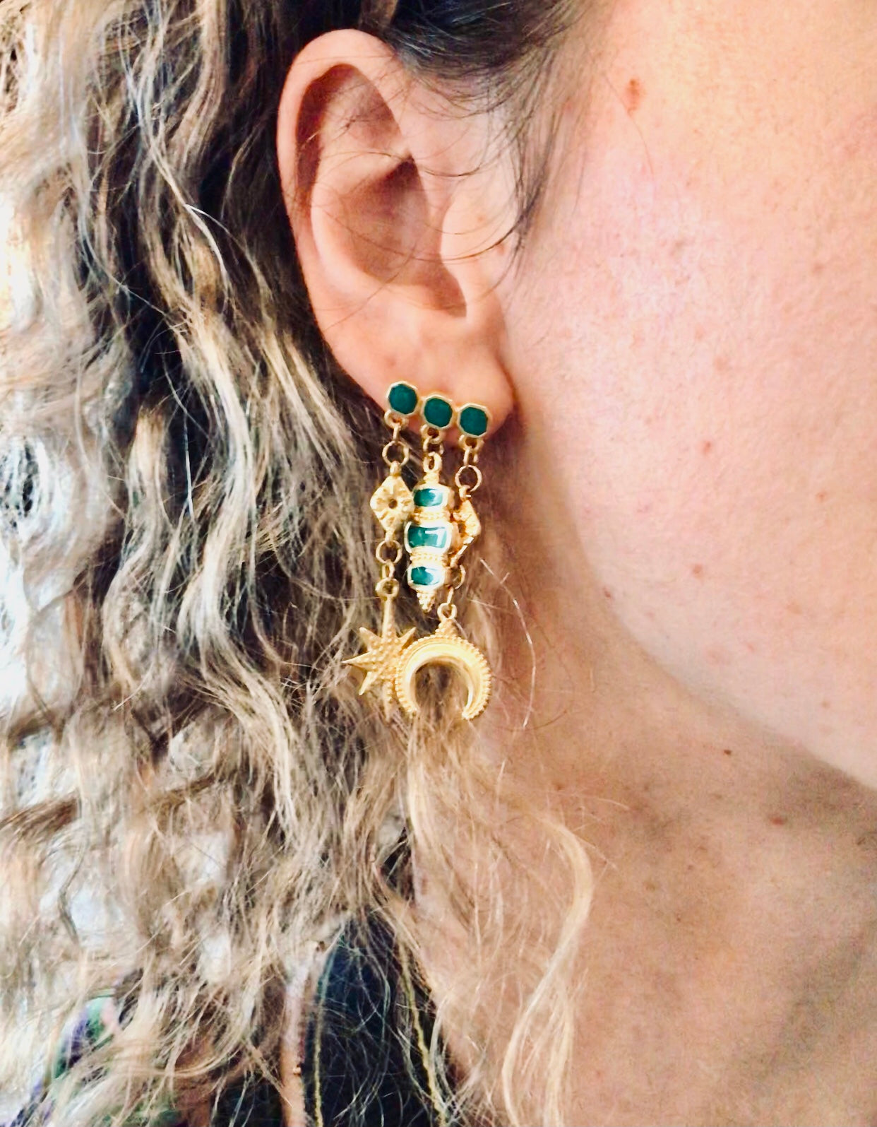 Boucles d'oreilles Nuit Etoilée