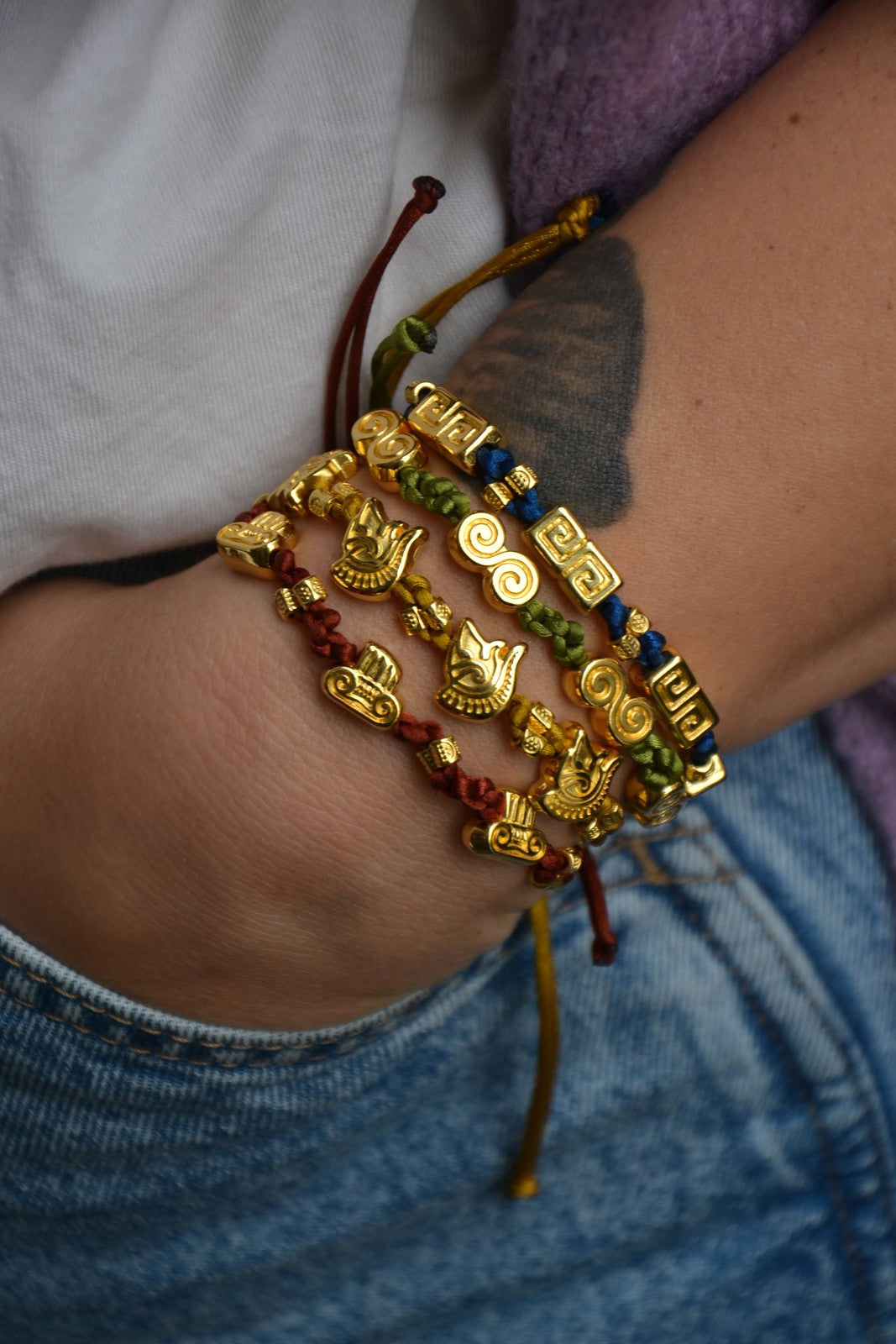 Bracelet Macramé Charm Greka