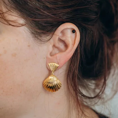 Boucles d'Oreilles Coquillage "Aura"