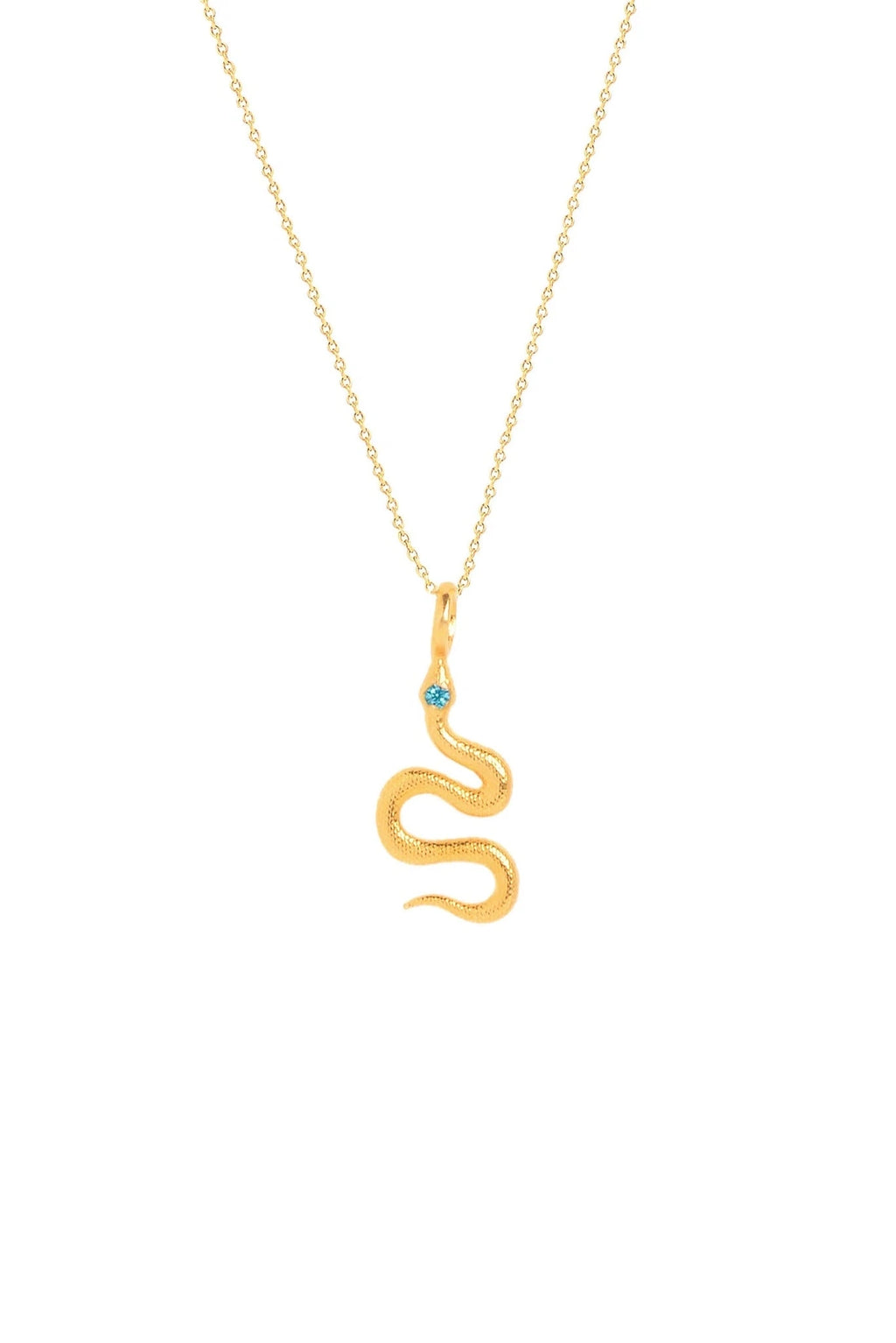 Pendentif Color Python  Explorez notre Pendentif Serpent Doré, un bijou fascinant qui capture la puissance et la symbolique profonde des serpents dans la mythologie grecque. Conçu à la main par nos artisans experts, ce pendentif plaqué or est accompagné d'une chaîne délicate, représentant la fertilité et la force créatrice associées aux serpents dans les cultures anciennes.