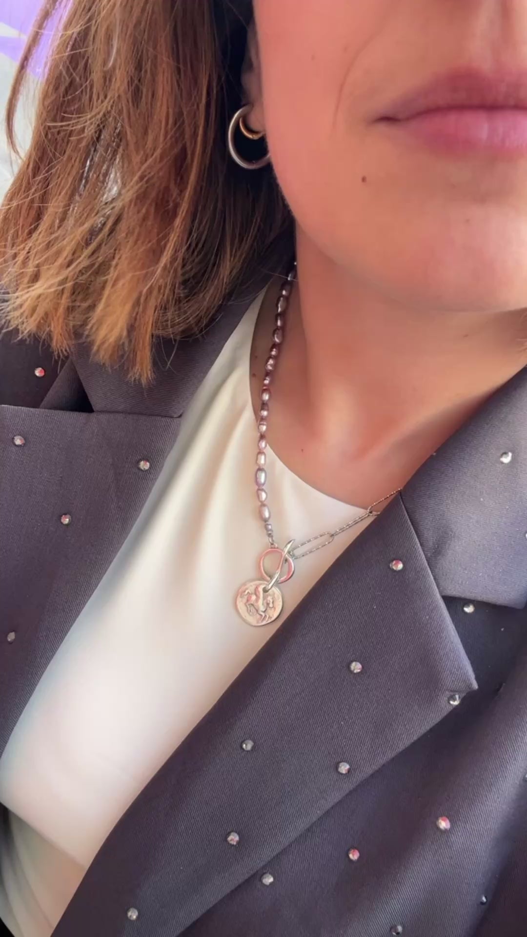 Collier Pégase & Perles